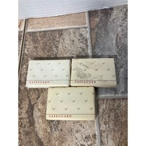 Safeguard Deodorant Soap Bar Triclocarban 3 Pack‎ New Vintage